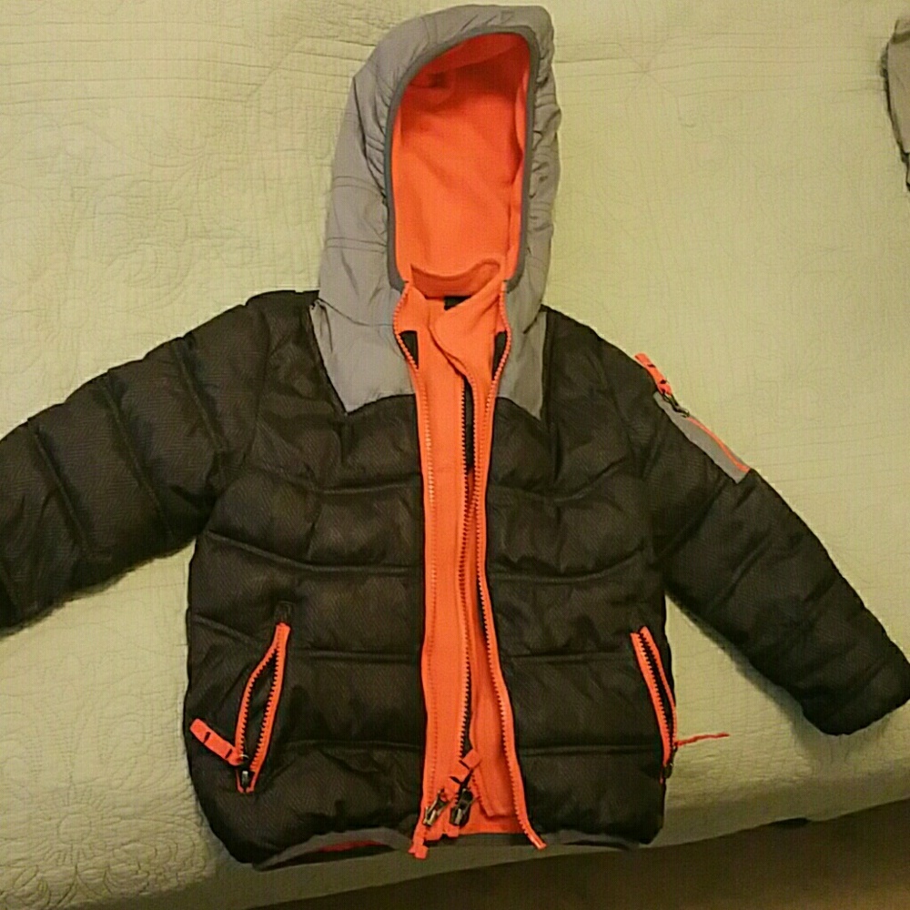 Winter coat with matching hat